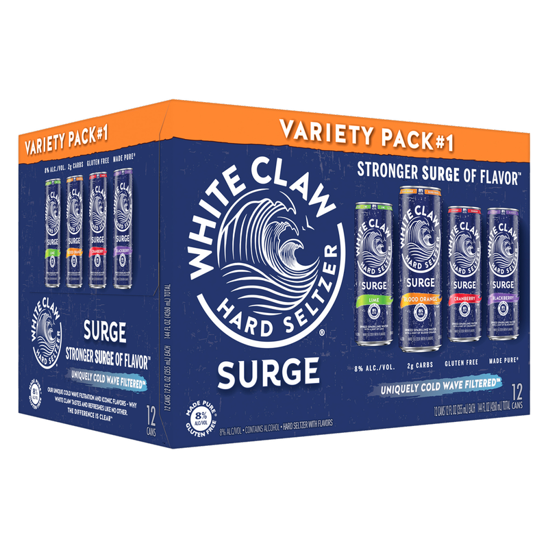 White Claw Surge #1 Variety 12pk 12oz Can 8% ABV