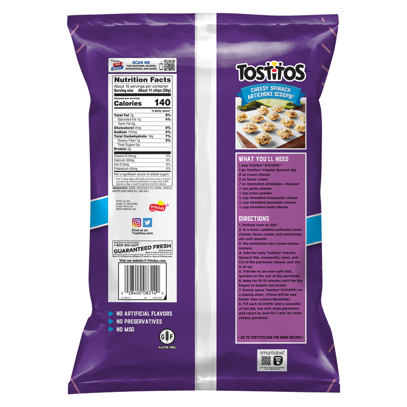 Tostitos Scoops Original Tortilla Chips 14.5oz