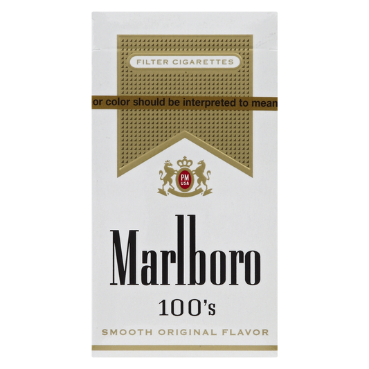 Marlboro Gold 100s Cigarettes 20ct Box 1pk