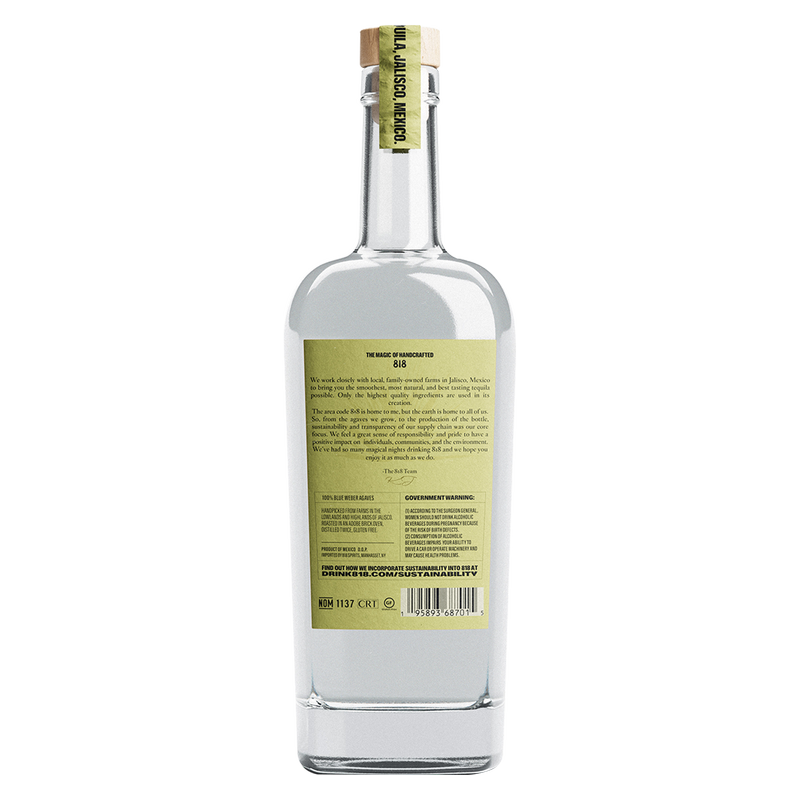 818 Tequila Blanco 750ml (80 Proof)