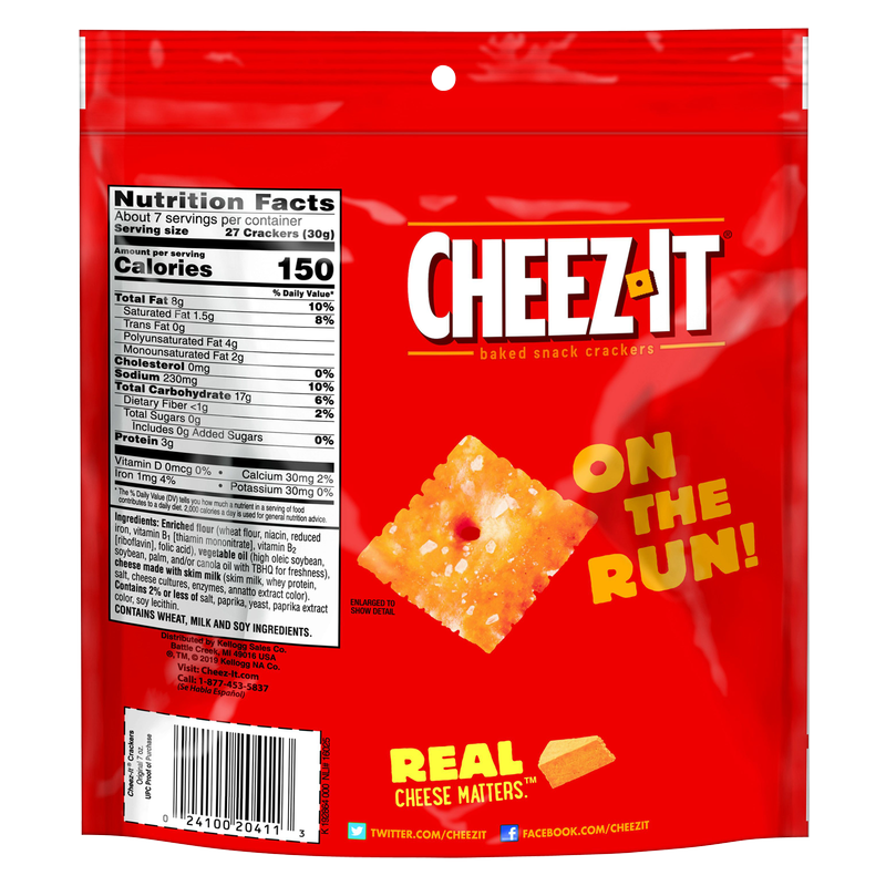 Cheez-It Original Snack Crackers 7oz