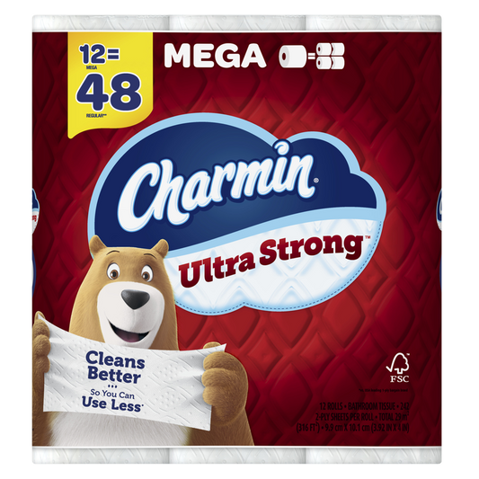 Charmin Ultra Strong Toilet Paper Mega Rolls 12ct