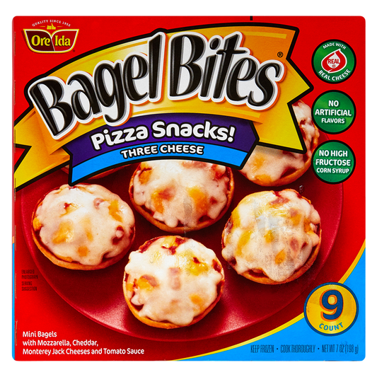 Bagel Bites Frozen Three Cheese Pizza Snacks 9ct 7oz