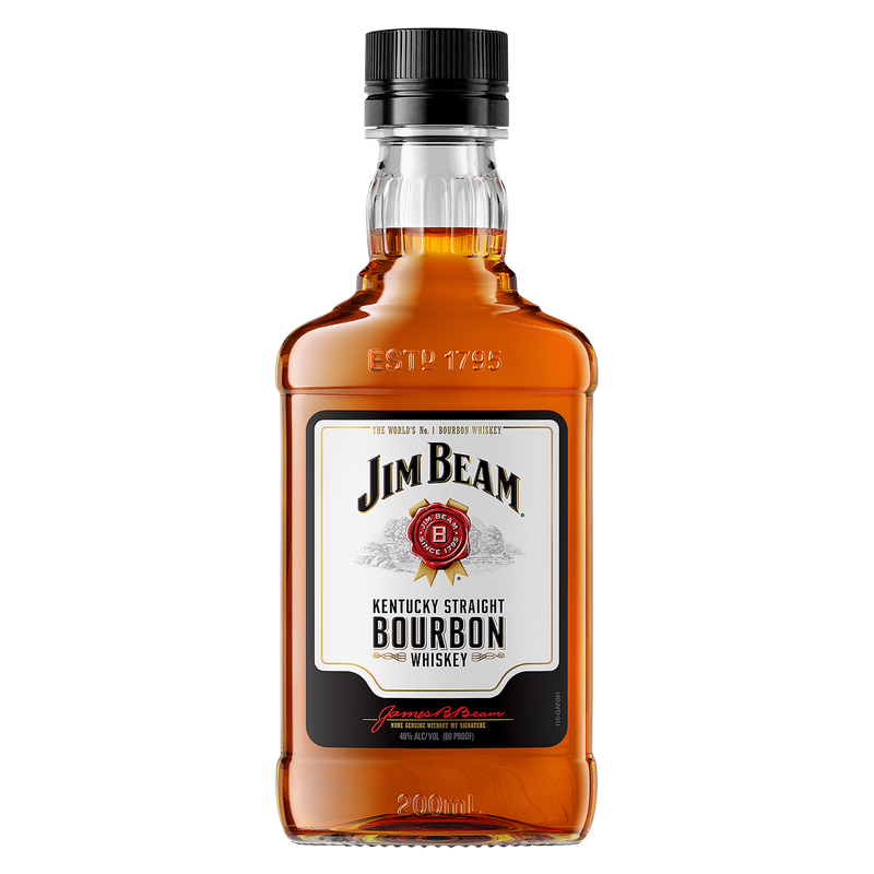 Jim Beam Bourbon Whiskey 200ml (80 Proof)