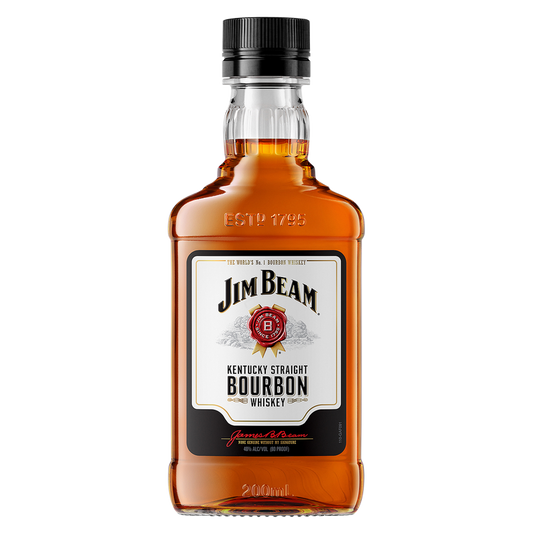 Jim Beam Bourbon Whiskey 200ml (80 Proof)