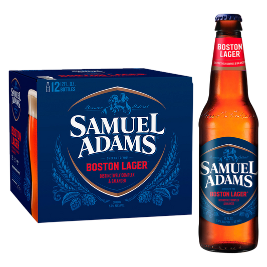 Sam Adams Boston Lager 12pk 12oz Btl 5.0% ABV