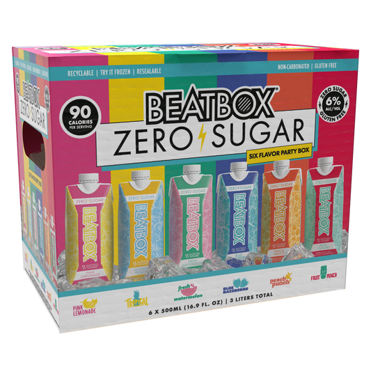 BeatBox Variety Pack 6pk 500ml 6.0% ABV Zero Sugar