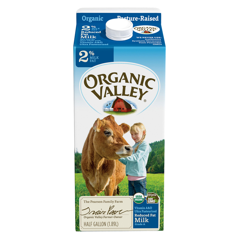 Organic Valley 2% Reduced Fat Milk 1/2 Gallon