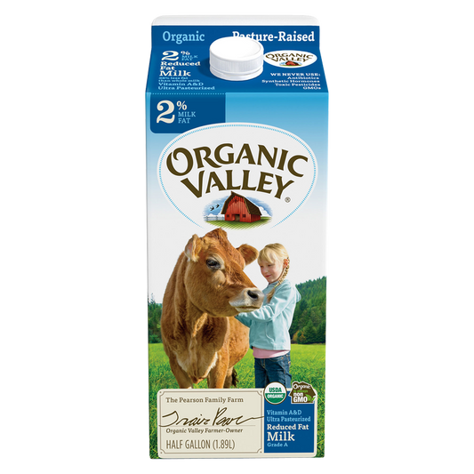 Organic Valley 2% Reduced Fat Milk 1/2 Gallon