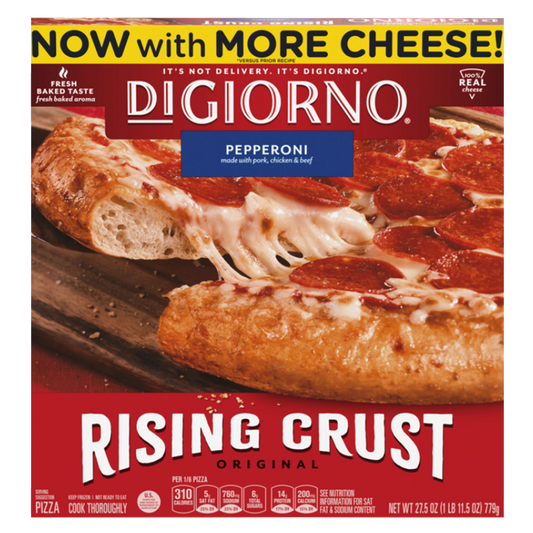 DiGiorno Frozen Rising Crust Pepperoni Pizza, 27.5oz