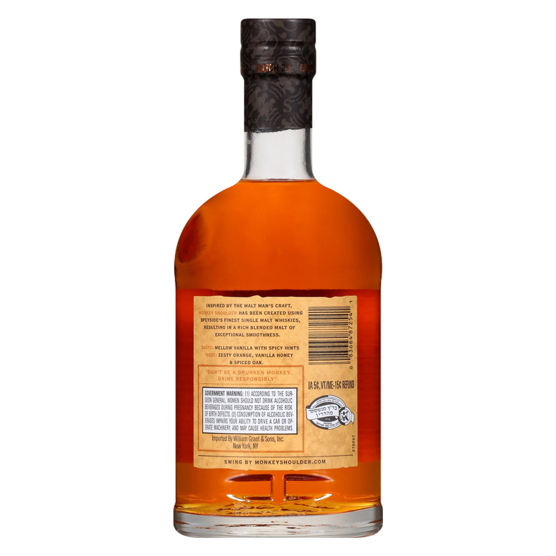 Monkey Shoulder Whiskey 750ml (80 Proof)