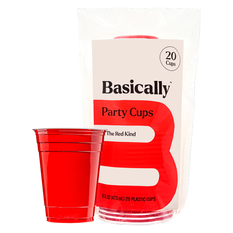 Basically, 20ct Red Party Cups