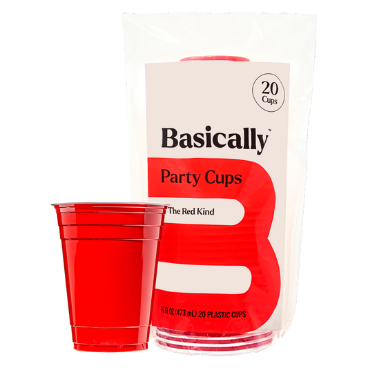 Basically, 20ct Red Party Cups