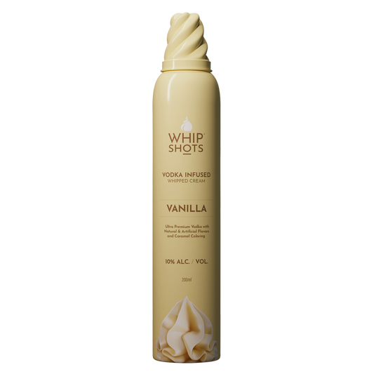 Whipshots Vanilla Vodka Infused Whipped Cream 200ml 10% ABV