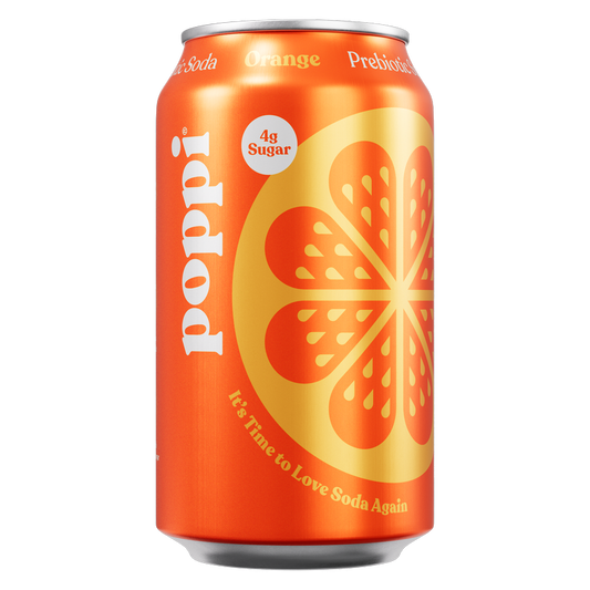 Poppi Prebiotic Soda Orange 12oz Can