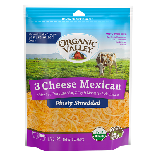 Organic Valley Mexican Blend Finely Shredded Cheese - 6oz