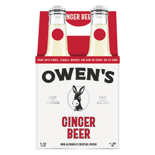 Owen's Ginger Beer & Lime 4pk 250ml Bottle