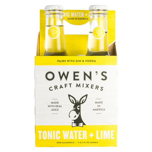 Owen's Tonic Water & Lime 4pk 250ml Btl