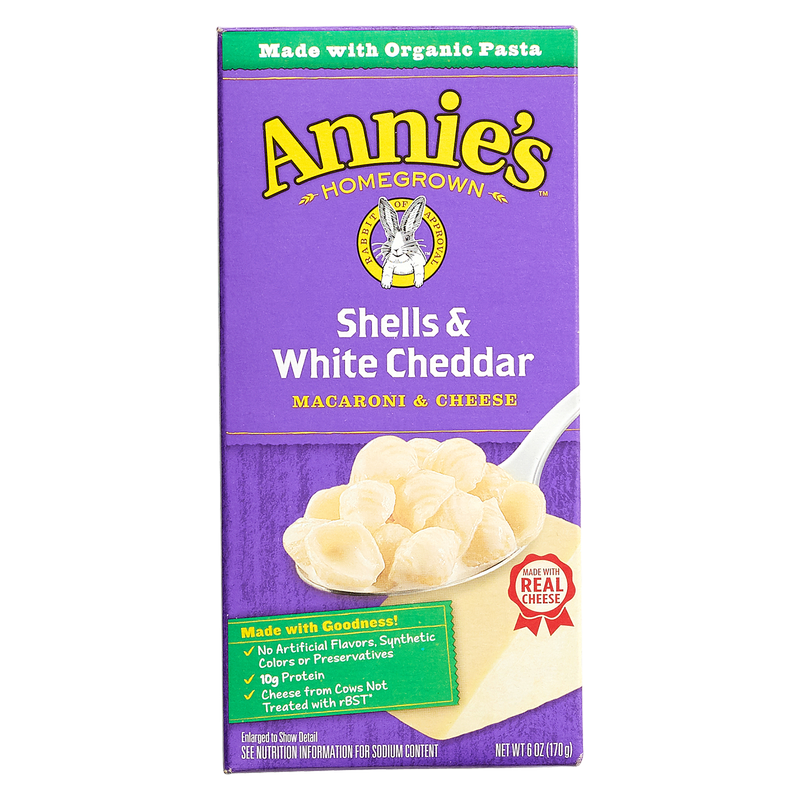 Annie's Homegrown Shells & White Cheddar Macaroni & Cheese 6oz