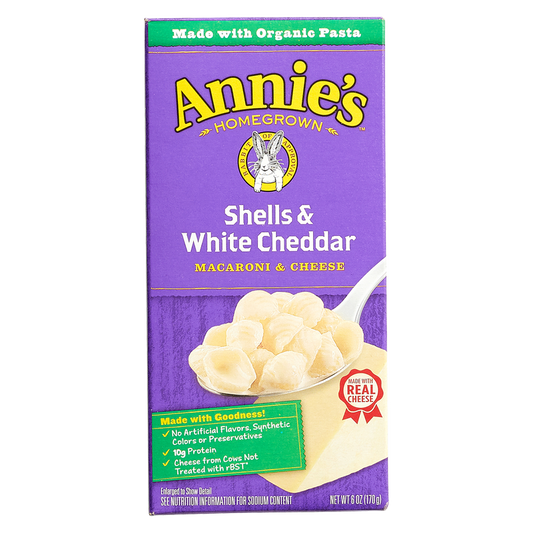 Annie's Homegrown Shells & White Cheddar Macaroni & Cheese 6oz