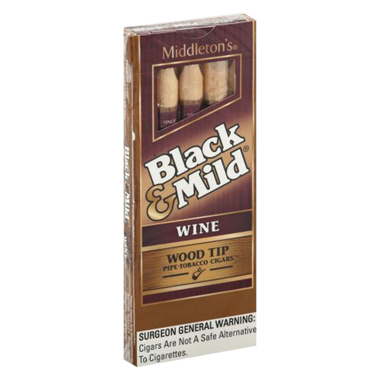 Black & Mild Wine Wood Tip Cigarillos 5ct