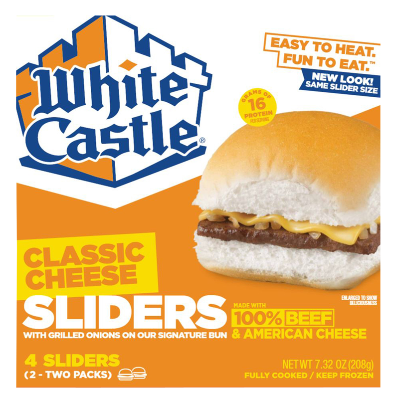 White Castle Frozen Classic Cheeseburger Sliders 4ct 7.3oz