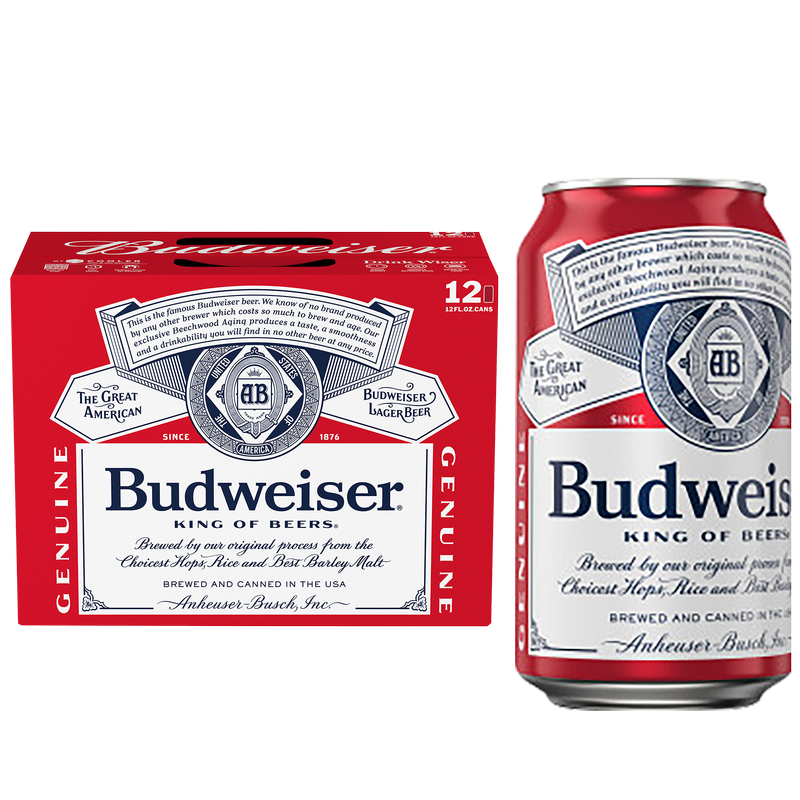 Budweiser 12pk 12oz Can 5.0% ABV