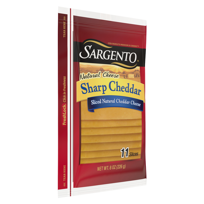 Sargento Natural Sharp Cheddar Cheese Slices - 11ct/8oz