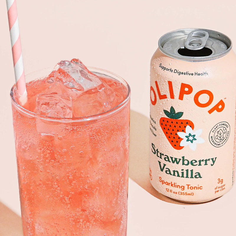 OLIPOP Strawberry Vanilla 12oz Can