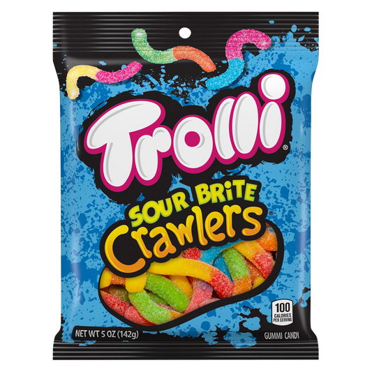 Trolli Sour Brite Crawlers Gummy Candy 5oz