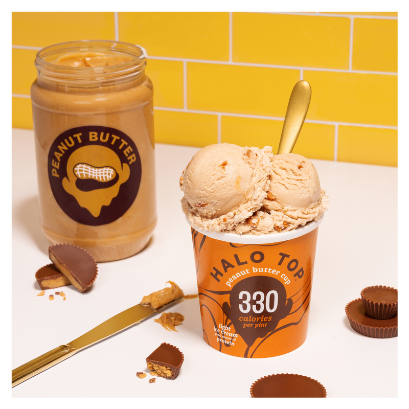 Halo Top Peanut Butter Cup Ice Cream Pint