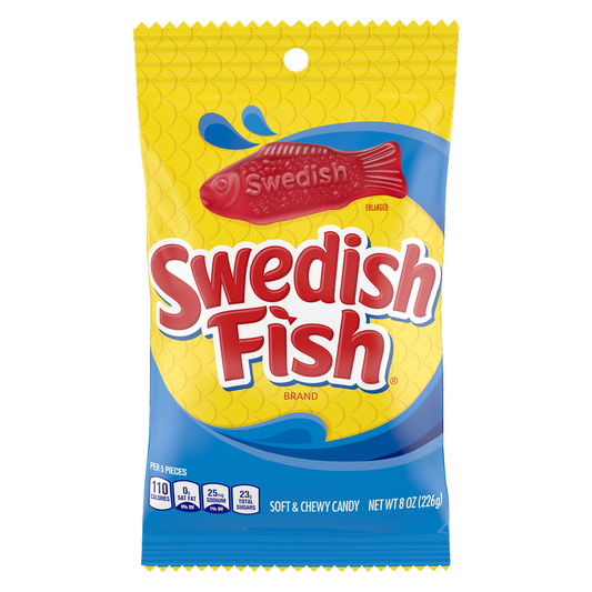 Swedish Fish Red Soft & Chewy Candy 8oz