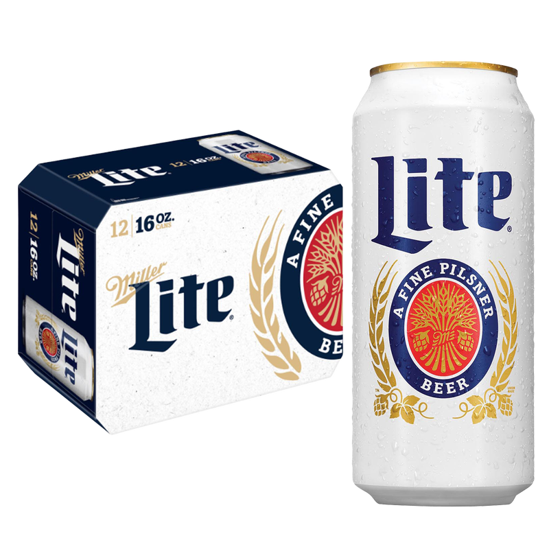 Miller Lite 12pk 16oz Can 4.2% ABV