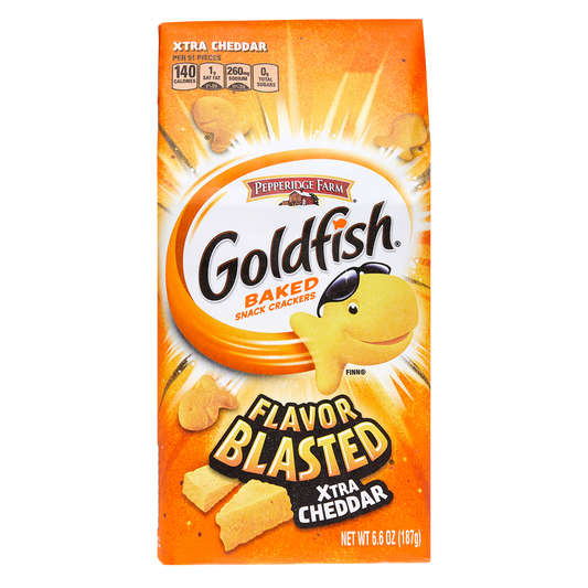 Goldfish Flavor Blasted Xtra Cheddar Crackers 6.6oz