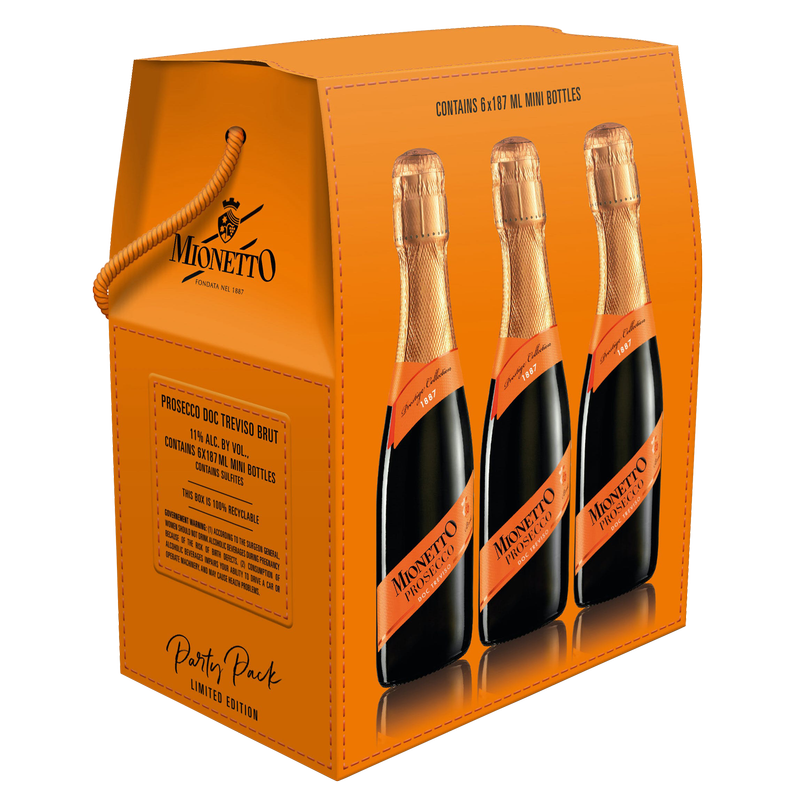 Mionetto Brut Party 6pk 187ml 10.5% ABV