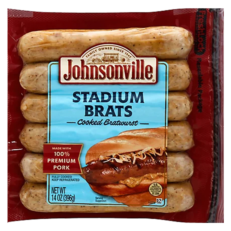 Johnsonville Stadium Bratwursts - 6ct/14oz