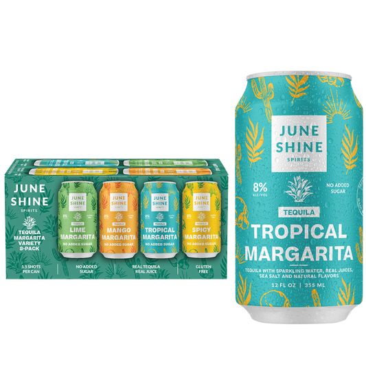 JuneShine Tequila Margarita Variety Pack 8pk 12oz Can 8% ABV