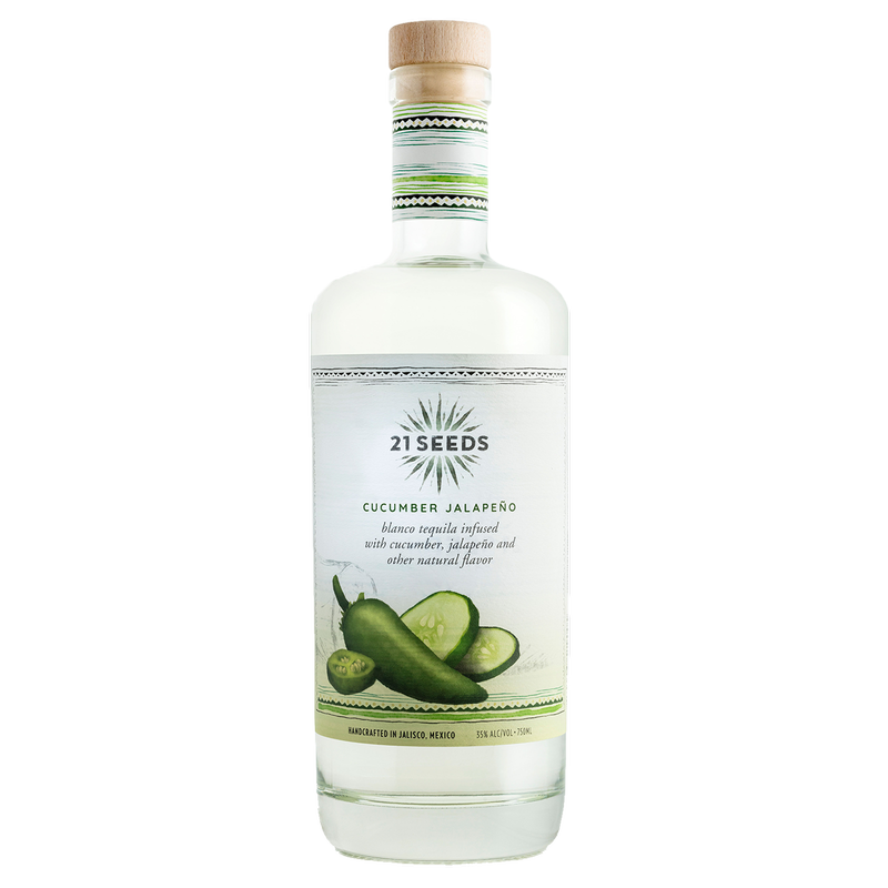 21 Seeds Cucumber Jalapeno Infused Blanco Tequila 750ml