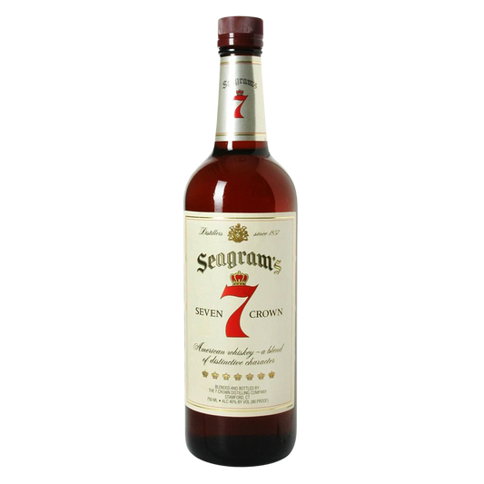 Seagram's 7 Crown American Blended Whiskey, 750 mL Glass Bottle (80 Proof)