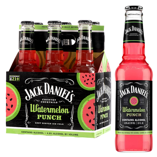 Jack Daniels Watermelon Cocktail 6pk 10oz Btl 5.0% ABV