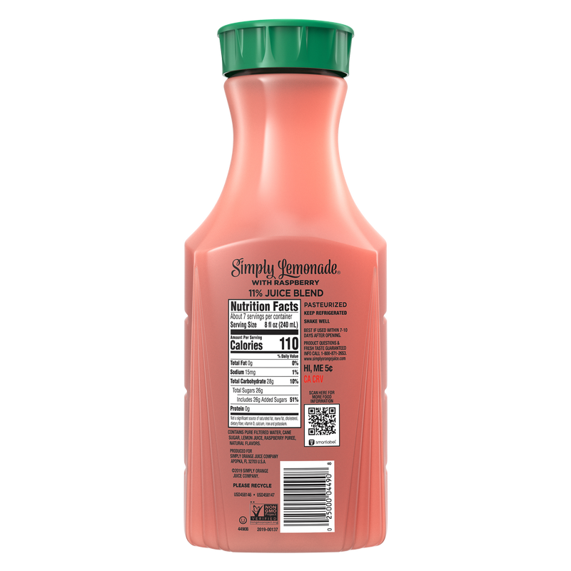 Simply Lemonade Raspberry 52oz