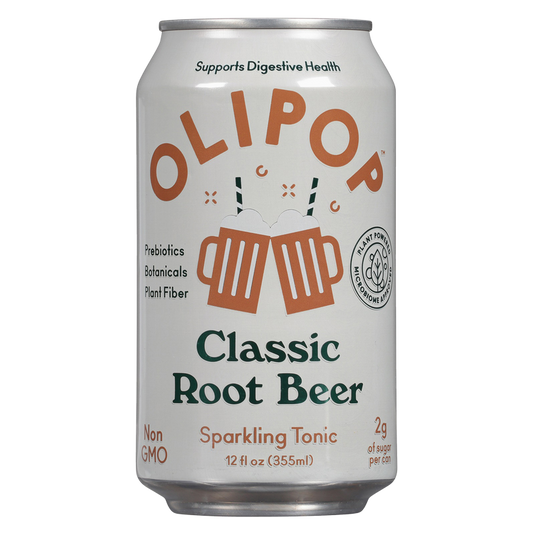 OLIPOP Classic Root Beer 12oz Can