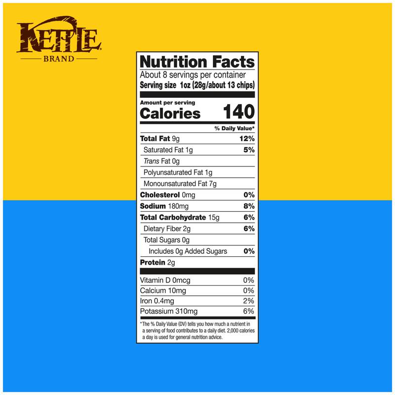 Kettle Brand Sea Salt And Vinegar Chips, 7.5oz