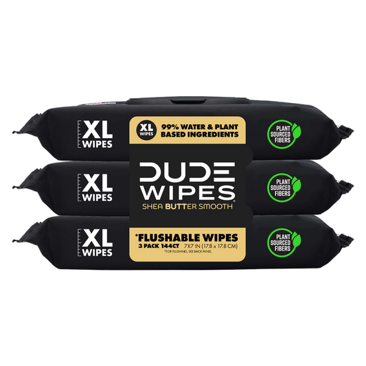 DUDE WIPES 48ct Dispenser Pack, Shea Butter 3 Pack