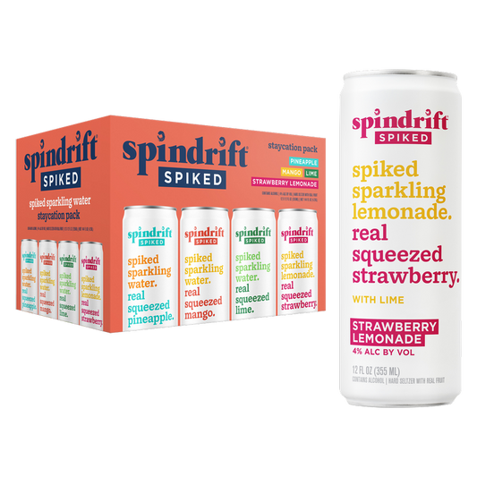 Spindrift Spiked Staycation Variety Pack 12pk 12oz Can 4.0% ABV