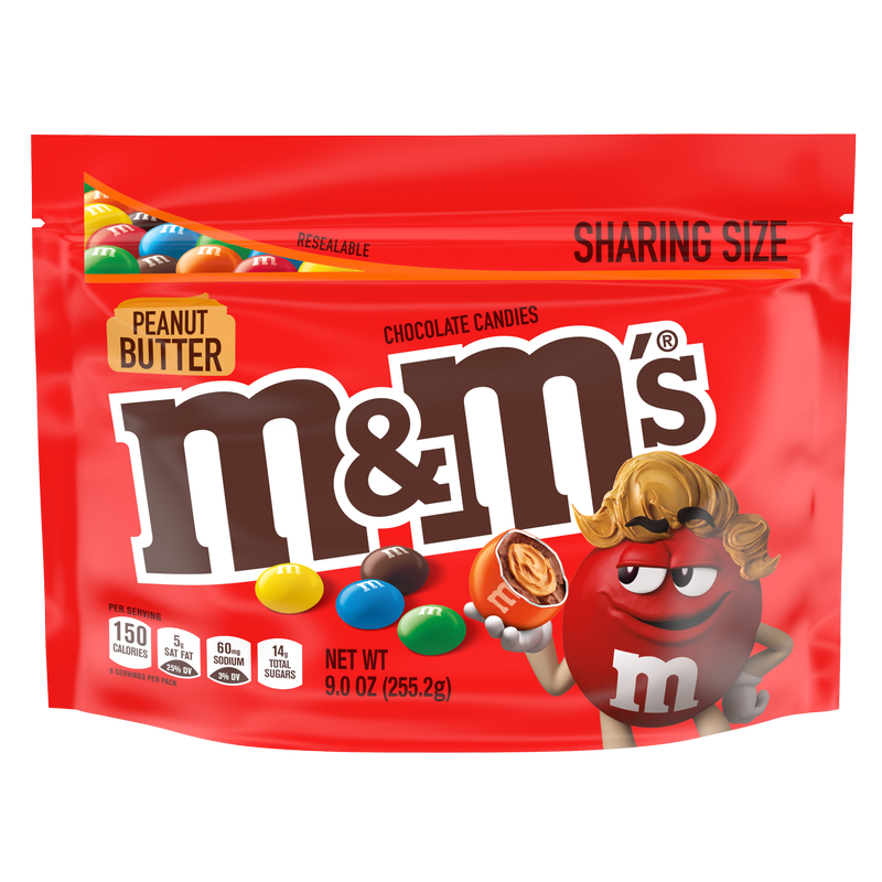 M&M's Peanut Butter Milk Chocolate Candies 9oz