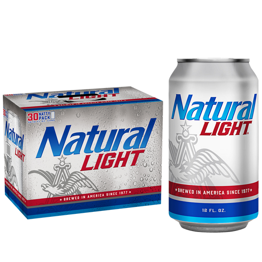 Natural Light 30pk 12oz Cans 4.2% ABV