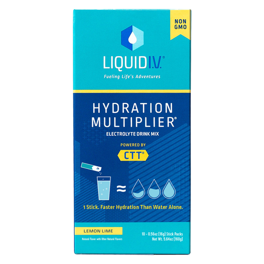 Liquid I.V. Hydration Multiplier Electrolyte Drink Mix Powder Lemon Lime 10ct Box