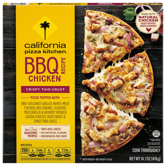 California Pizza Kitchen Frozen Thin Crust BBQ Recipe Chicken Pizza 11in 14.7oz