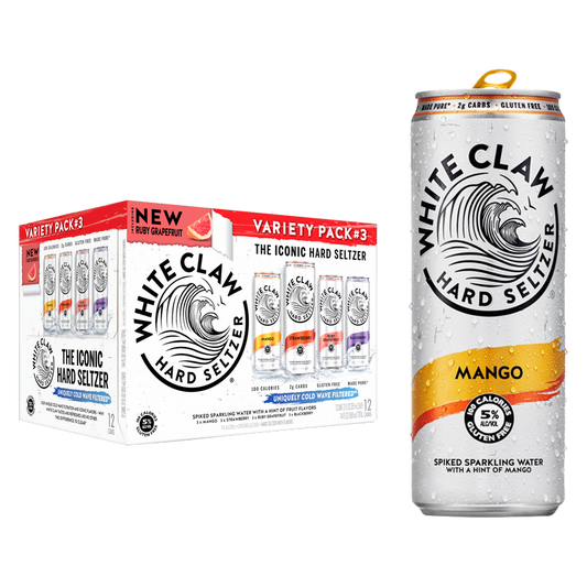 White Claw Seltzer Flavor No. 3 Variety 12pk 12oz Can 5.0% ABV